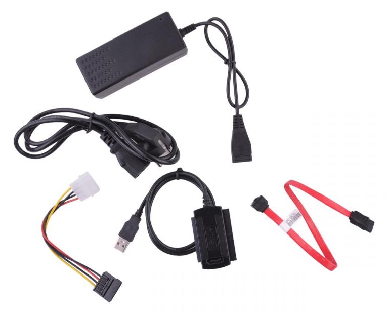 Cabletech Parveidotajs USB-SATA/IDE HDD ar barosanas avotu piederumi cietajiem diskiem HDD