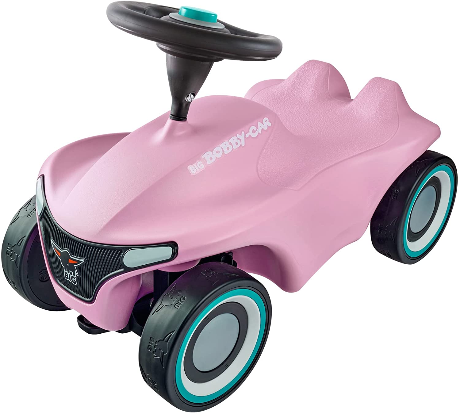 Big BIG Pink Porcupine Pusher Bobby Car Neo Pink For Children Skrejriteņi