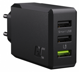 Green Cell Charge Source 3xUSB Smart Charge 30W Black iekārtas lādētājs