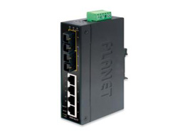 PLANET 4+2 100FX Port Multi-mode Industrial Ethernet Switch komutators