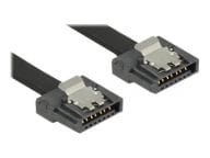 Delock Cable SATA III - SATA III 1m FLEXI black (83843) kabelis datoram
