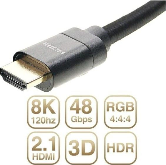 Kabel HDMI - HDMI 3m czarny (KAT05123) KAT05123 (5055781245824) kabelis video, audio
