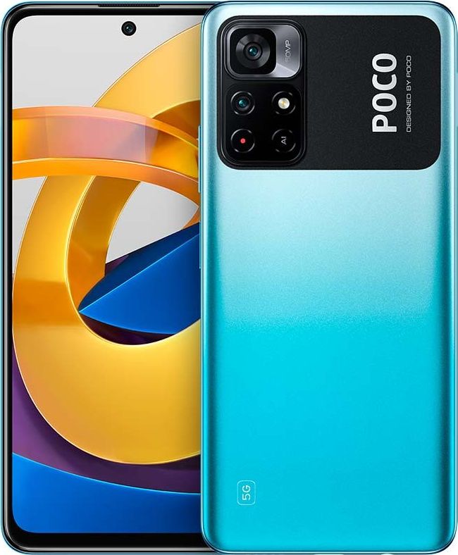 Smartfon POCO M4 Pro 5G 4/64GB Dual SIM Niebieski  (36515) 36515 Mobilais Telefons