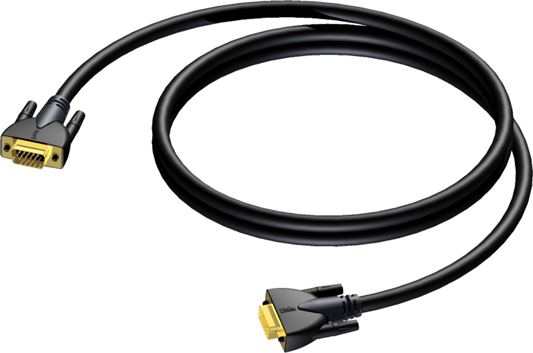 Kabel Procab D-Sub (VGA) - D-Sub (VGA) 15m czarny (CLV114/15) CLV114/15 (5414795019683) kabelis video, audio