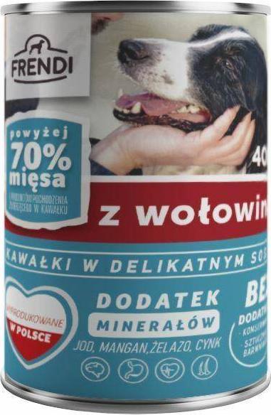 Pet Republic FRENDI PIES puszka WOLOWINA sos /10 400g VAT019183 (5904316130039) barība suņiem