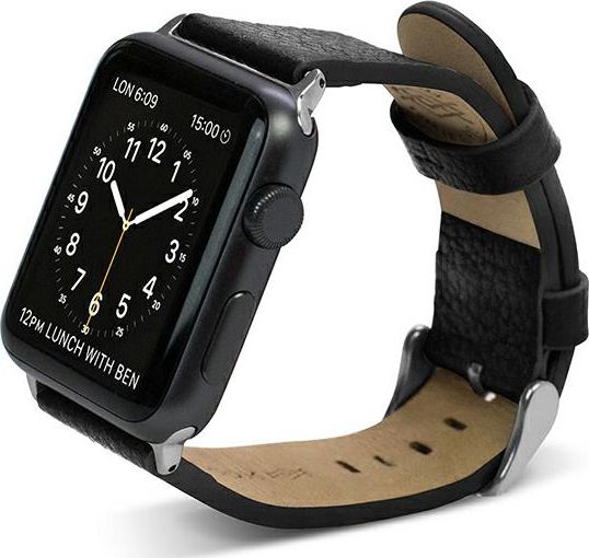 X-doria Pasek X-Doria Lux Apple Watch 38mm czarny/black 23821 KAT05331 (6950941439664)