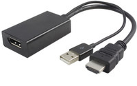 MicroConnect  Adapter HDMI - Displayport M-F Active, with USB Power