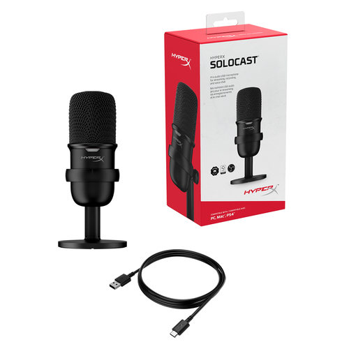 HyperX SoloCast Black Table microphone Mikrofons