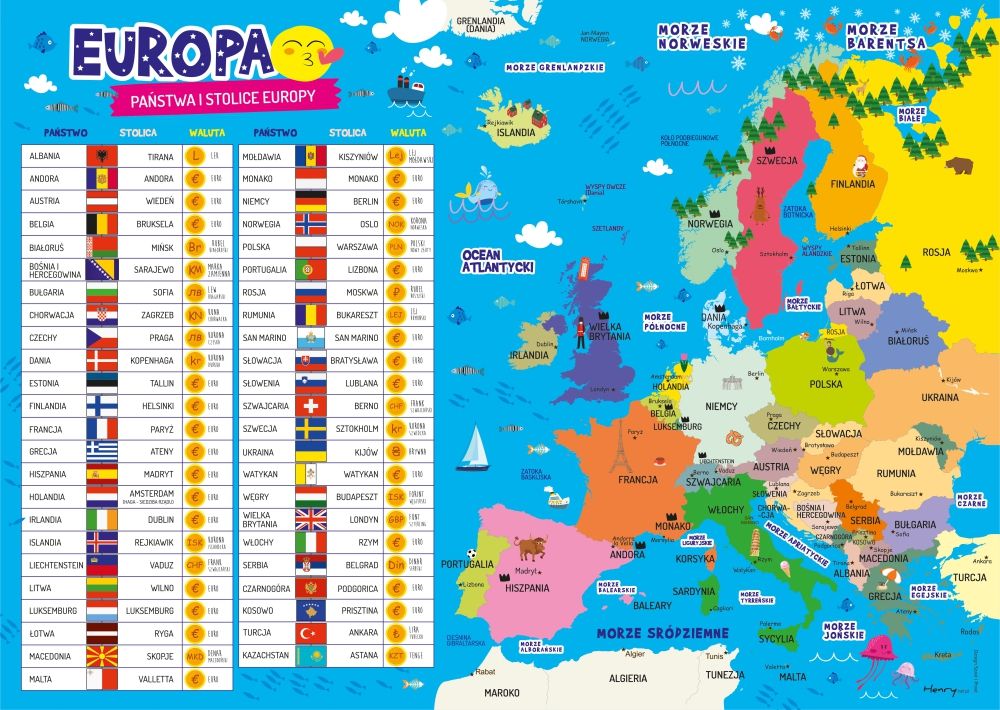 HENRY Podkladka na biurko - Europa 451299 (5907465663847)