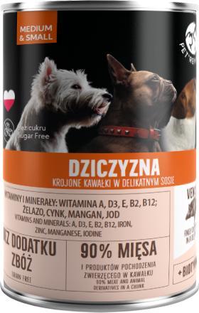 Pet Republic PIES puszka DZICZYZNA sos /6 400g VAT019229 (5904316130343) barība suņiem