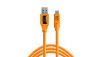 Tether Tools USB 3.0 to USB-C 4,60m orange foto, video aksesuāri