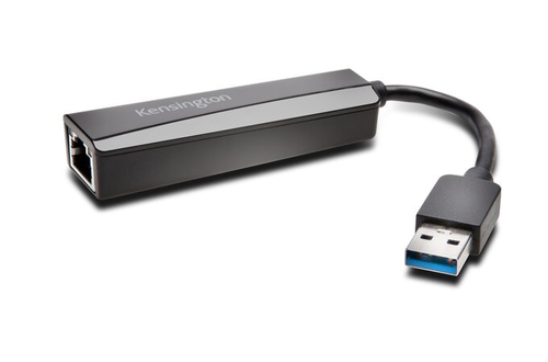 Kensington UA0000E USB 3.0 to Ethernet Adapter portatīvo datoru lādētājs