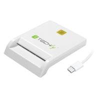 Techly Smart Card USB-CTM Chipkartenleser, USB 2.0, weis karšu lasītājs