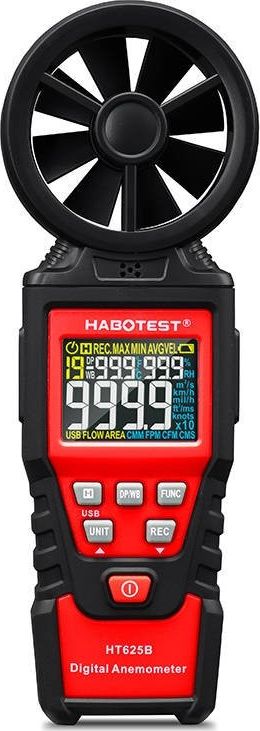 Habotest Cyfrowy anemometr miernik predkosci wiatru Habotest HT625B, USB