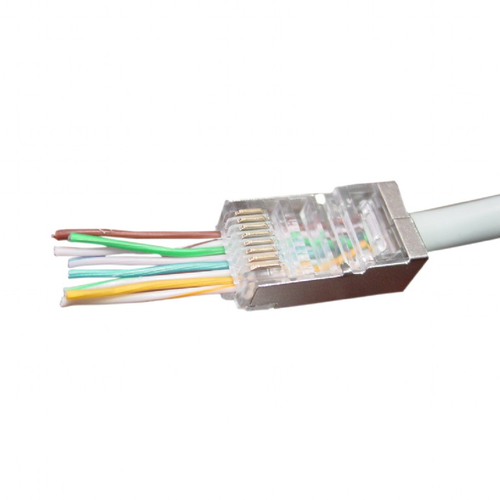 Gembird Network plug pass-through 8P8C/FTP/10pack - LC-PTF-01/10