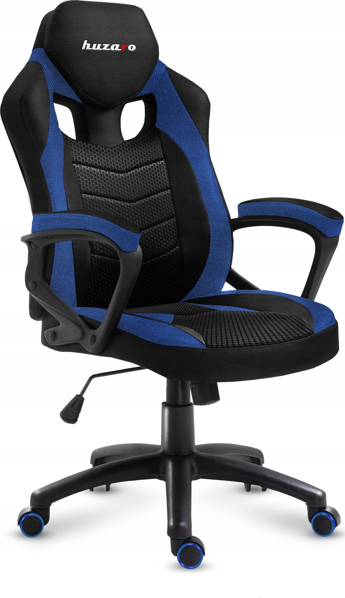 Huzaro FORCE 2.5 BLUE MESH Gaming armchair Mesh seat Black, Blue datorkrēsls, spēļukrēsls