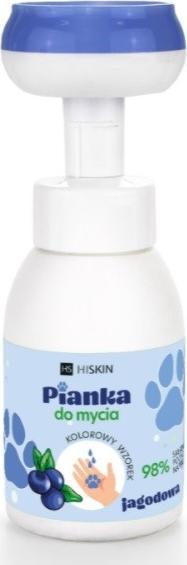 HiSkin HISKIN_Kids pianka do mycia rak i ciala Jagodowa 300ml 5907775546106 (5907775546106) aksesuāri bērniem