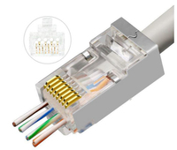 MicroConnect Modular EZ Plug RJ45 8P8C  CAT6 50pcs. FTP Shielded  5706998943828