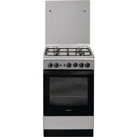 INDESIT Cooker IS5G1PMX/E Hob type Gas, Oven type Electric, Inox, Width 50 cm, Grilling, 59 L, Depth 60 cm 8050147564356 Cepeškrāsns