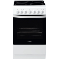 INDESIT Cooker IS5V4PHW/E Hob type Electric, Oven type Electric, White/Black, Width 50 cm, Grilling, 61 L, Depth 60 cm 8050147562376 Cepeškrāsns