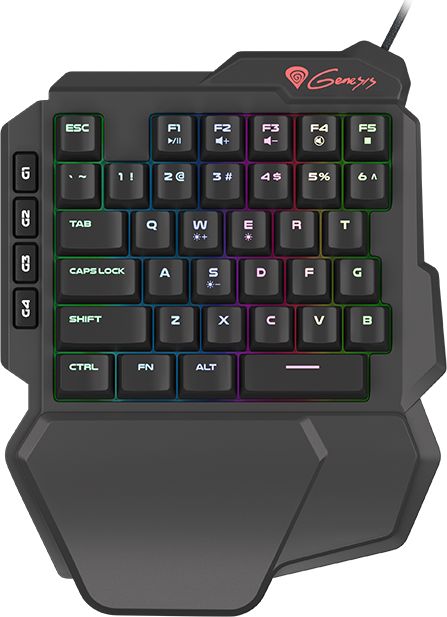 Genesis NKG-1319, Gaming keyboard, RGB LED light, Black, Wired, Thor 100 RGB, klaviatūra
