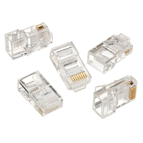 Gembird LAN modular plug 8P8C for solid cable cat. 5e, 30U'' (100 pcs)