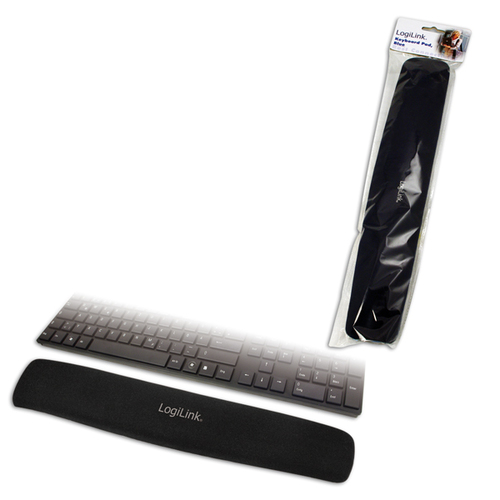 LOGILINK - Keyboard Gel Pad black peles paliknis