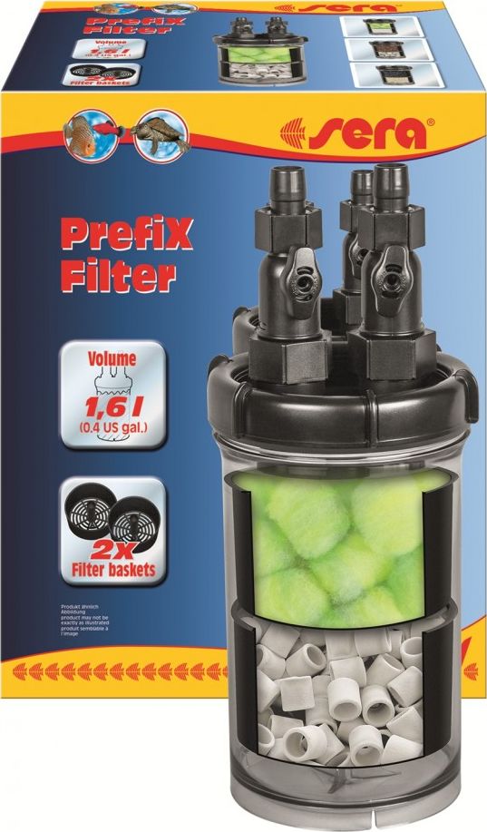 Sera PrefiX Filter - dodatkowy filtr do pomp i filtrow zewnetrznych SE-32155 (4001942450843) akvārija filtrs