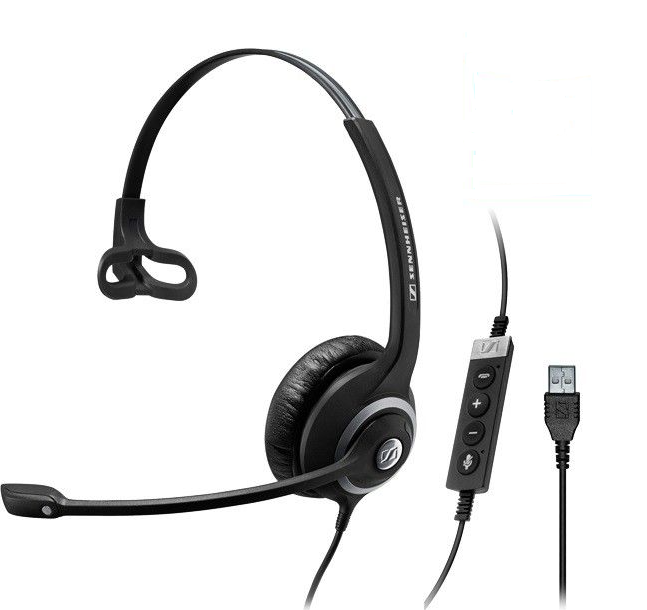 SENNHEISER WIRED MONOAURAL HEADSET, USB CONNECTIVITY AND IN-LINE CALL CONTROL MS austiņas