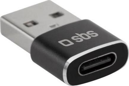 Adapter USB SBS Mobile USB-C - USB Czarny  (JAB-7206189) JAB-7206189 (8018417327285)