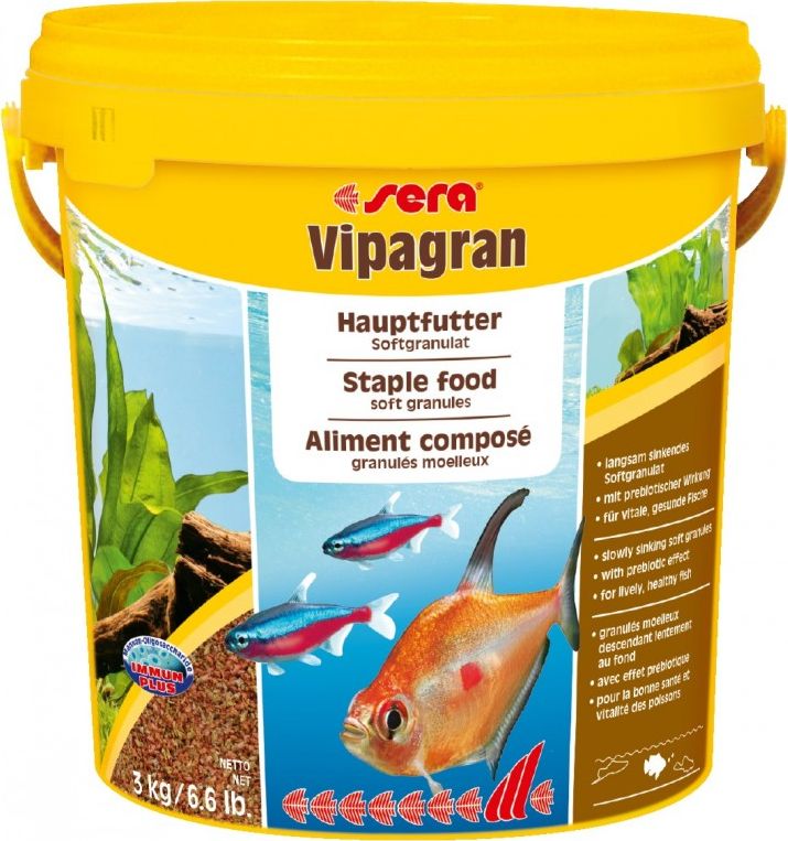 Sera Vipagran Nature 3kg / 10L, granules - basic food zivju barība
