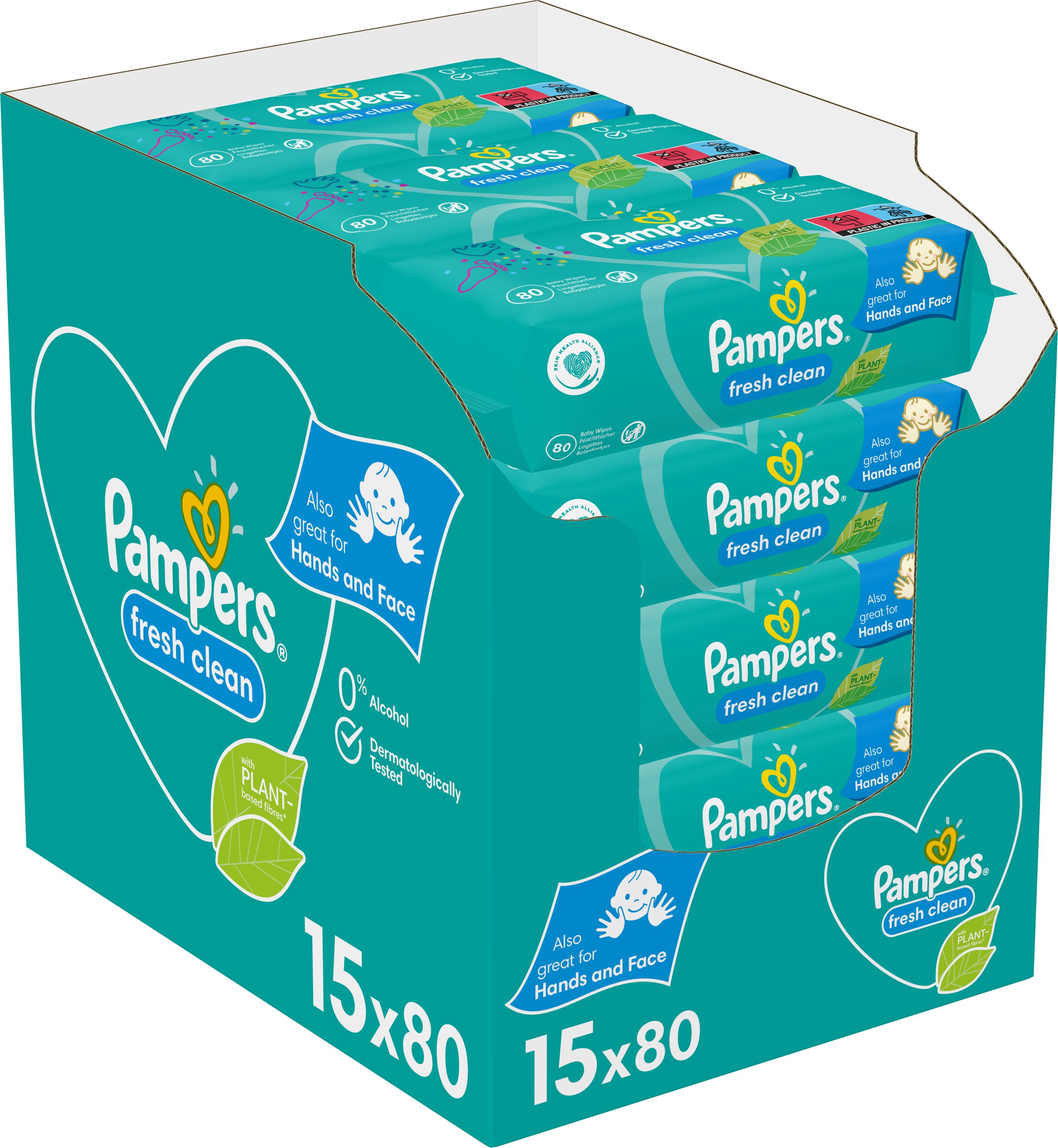 Pampers Wet Wipes Fresh Clean 1200 pcs.
