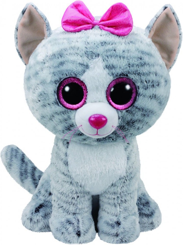 Plusj toy TY Beanie Boos Kiki - grey cat 42 cm 36838 (008421368389)