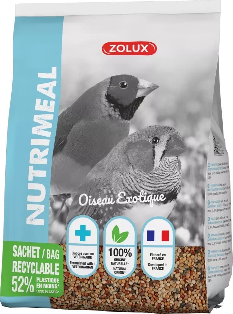 Zolux ZOLUX Mieszanka NUTRIMEAL 3 dla ptakow egzotycznych 800 g 11474953 (3336021390842)