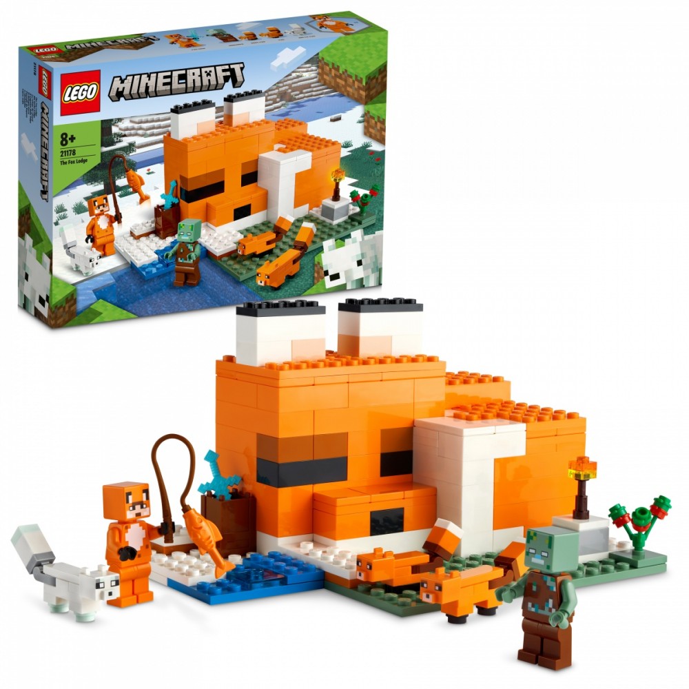 LEGO Minecraft 21178 The Fox Lodge LEGO konstruktors