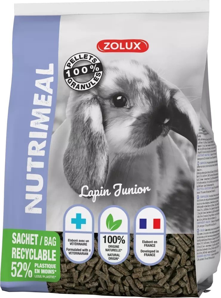 Zolux ZOLUX Granulat NUTRIMEAL 3 dla krolika juniora 800 g 11474968 (3336022101959)