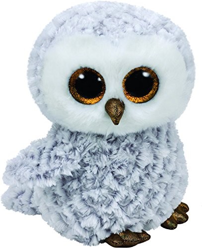 Plush toy TY Beanie Boos Owlette - white owl, 24 cm 37086 (008421370863)