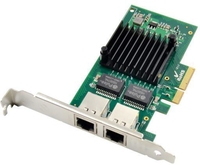 MicroConnect 2 port RJ45 network card, PCIe Main chip : Intel I350 I350T2V2BLK, I350T2, EXPI9402PTBLK, 89945, EXPI9402PT, V4A91AA 5706998814 karte