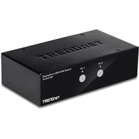 TRENDnet TK 241DP - KVM-/Audio-/USB-Switch - 2 x KVM/Audio/USB - 1 lokaler Benutzer - Desktop 710931170252 KVM komutators