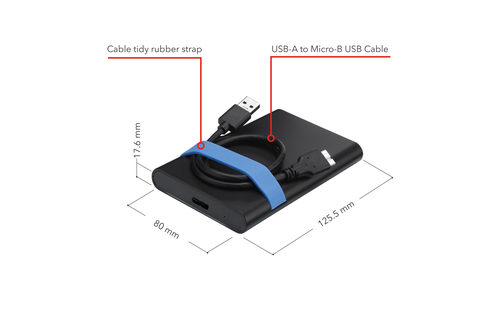 Verbatim Secure Enclosure Kit Keypad Access 2,5  USB 3.2 Gen 1 cietā diska korpuss