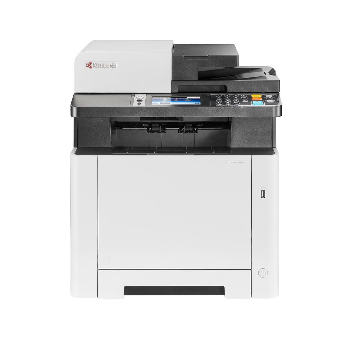 KYOCERA Klimaschutz-System ECOSYS M5526cdw/A Farblaser-Multifunktionsgerat (A4, 3in1, Drucker, Scanner, Kopierer) printeris