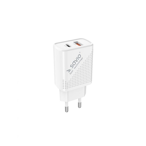 SAVIO LA-05 USB Type A & Type C Quick Charge Power Delivery 3.0 cable 1m Indoor iekārtas lādētājs