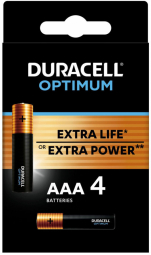 Baterijas Duracell Optimum AAA 4pack 5000394158726