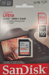 SanDisk Ultra 256GB SDXC Memory Card 150MB/s; EAN:619659200237 atmiņas karte