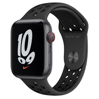 Watch Nike SE GPS + Cellular, 44mm Space Grey Aluminium Case with Anthracite/Black Nike Sport Band - Regular Viedais pulkstenis, smartwatch