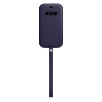 iPhone 12 | 12 Pro Leather Sleeve with MagSafe - Deep Violet, Model A2502 aksesuārs