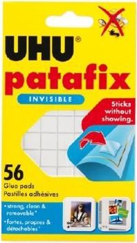 Artequipment UHU PATAFIX CLEAR FASTENING COMPOUND 56 biroja tehnikas aksesuāri