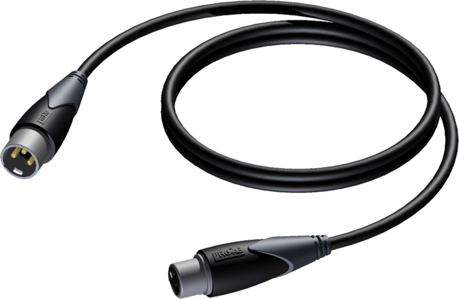 Kabel Procab XLR - XLR 10m czarny (CLA901/10) CLA901/10 (5414795019027) kabelis video, audio