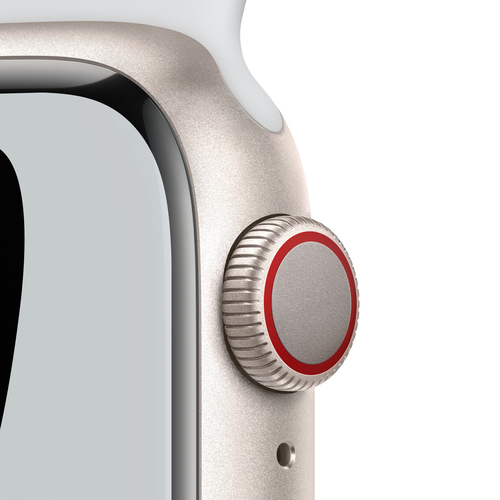 Smartwatch Apple Watch Series Nike 7 GPS 41mm + Cellular Bialy  (MKJ33WB/A) Viedais pulkstenis, smartwatch