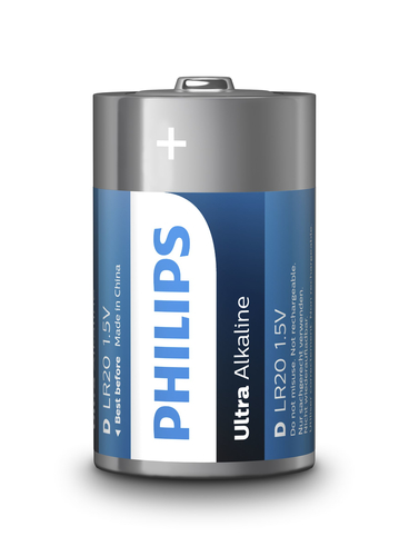 Philips Ultra Alkaline D - 2 szt akumulators, baterija portatīvajiem datoriem